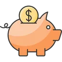 Free Piggy Bank Money Savings Icon