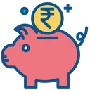Free 돼지 은행 은행업 아이콘