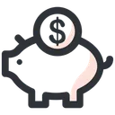Free Piggy Bank Money Bank Cash Bank Icon