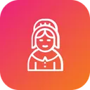 Free Pilgrim Woman Thanksgiving Icon