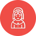 Free Pilgrim Woman Thanksgiving Icon