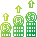 Free Acumulacao De Dolares Lucro Crescimento Ícone