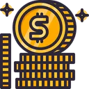 Free Pilhas De Moedas Dinheiro Dinheiro Icon