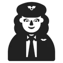 Free Pilot Hoch Kontrast Symbol