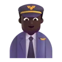 Free Pilot Farbe Dunkel Symbol