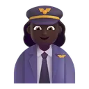 Free Pilot Farbe Dunkel Symbol