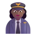 Free Pilot Farbe Mitteldunkel Symbol
