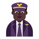 Free Pilot Flach Dunkel Symbol