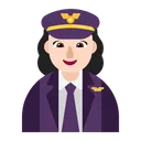 Free Pilot Flat Light Icon