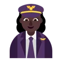Free Pilot Flat Dark Icon