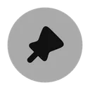 Free Pin Circle Icon