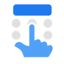 Free Hand Gesture Press Icon