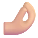 Free Fingers Color Medium Light Icon