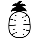 Free Pineapple Fruit Healthy Icon
