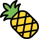 Free Pineapple Fruit Healthy Icon