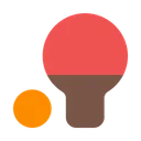 Free Ping Pong Table Tennis Racket Icon