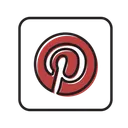 Free Pinterest Share Media Icon
