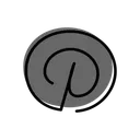 Free Pinterest Share Network Icon