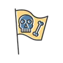 Free Pirate Flag  Icon