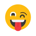 Free Piscando O Rosto Com Lingua Emocao Emoticon Icon