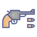 Free Revolver Gun Bullet Icon