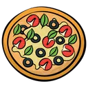 Free Pizza Fast Food Snack Icon