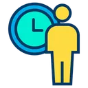 Free Daily Schedule Time Management Man Time Management Icon