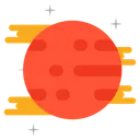 Free Planet Fireball Meteoroid Icon