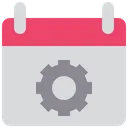 Free Gestiones Administracion Calendario Diario Icono