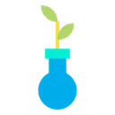 Free Plant In Flask Botany Experiments Plant Icon