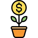 Free Planta De Dinheiro Investimento Crescimento De Dinheiro Ícone