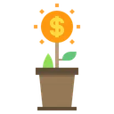 Free Crescimento Dinheiro Financas Ícone