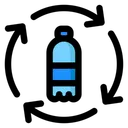Free Plastic Recycling Bottle Icon