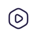 Free Play Octagon Video Play Icon