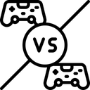 Free Player Vs Controllers Icon