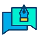 Free Diseno Boligrafo Chat Icono