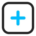 Free Plus button  Icon