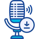 Free Podcast Microphone Download Icon