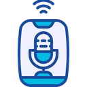 Free Podcast Microphone Smartphone Icon