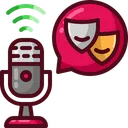 Free Podcast Microphone Drama Icon