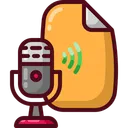 Free Podcast File Document Icon
