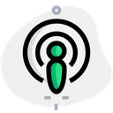 Free Podcasts Technology Logo Social Media Logo Icon