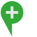 Free Pointer Green Plus Icon