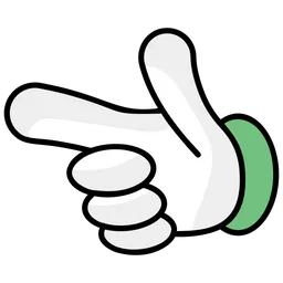 Free Pointing Finger  Icon