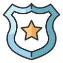 Free Police badge  Icon