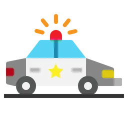 Free Police Car  Icon