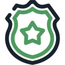 Free Police Colored Outline Icon Icon