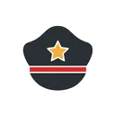Free Police Hat Hat Cap Icon