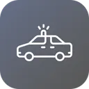 Free Police Van Vehicle Icon