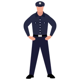 Free Police Man  Icon